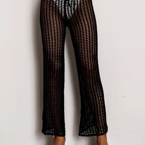 Drawstring Waist Straight Leg Pants